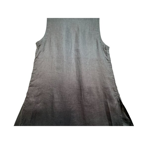 Kenar Womens Sleeveless Open-Front Linen Long Vest Size S Grey Lagenlook Minima - Picture 12 of 13
